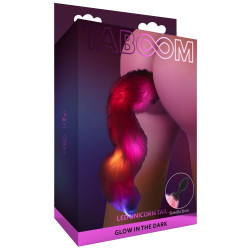 TABOOM Plug avec queue Licorne Led 6 x 2.8cm Rose